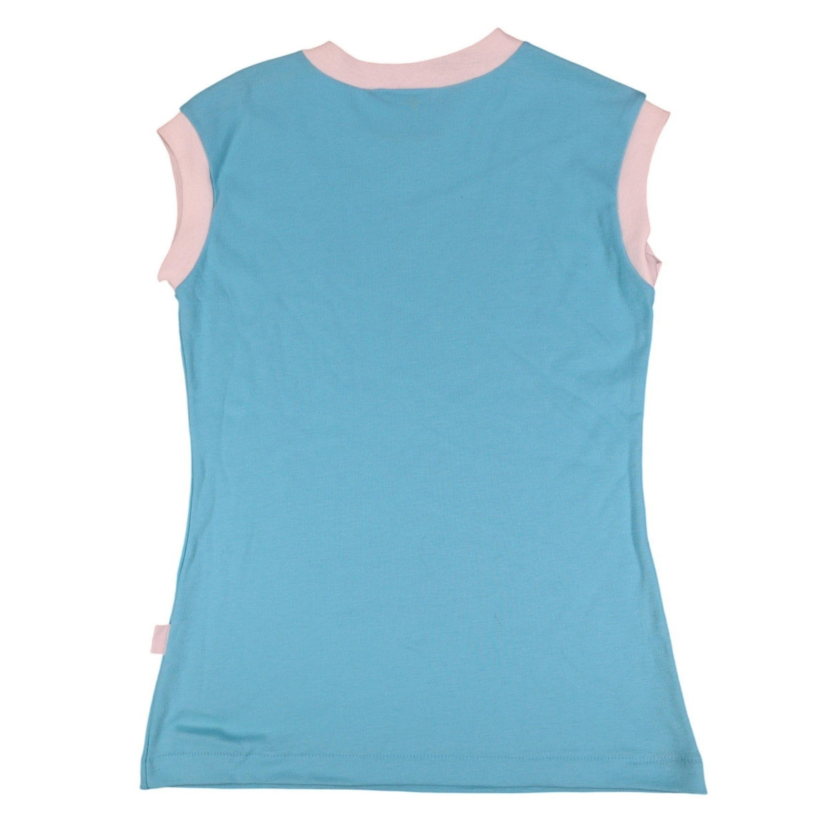 Maverick Vintage 80s Girls Large Aqua Blue Ringer Sleeveless T-Shirt NWT 1982 - take2supply
