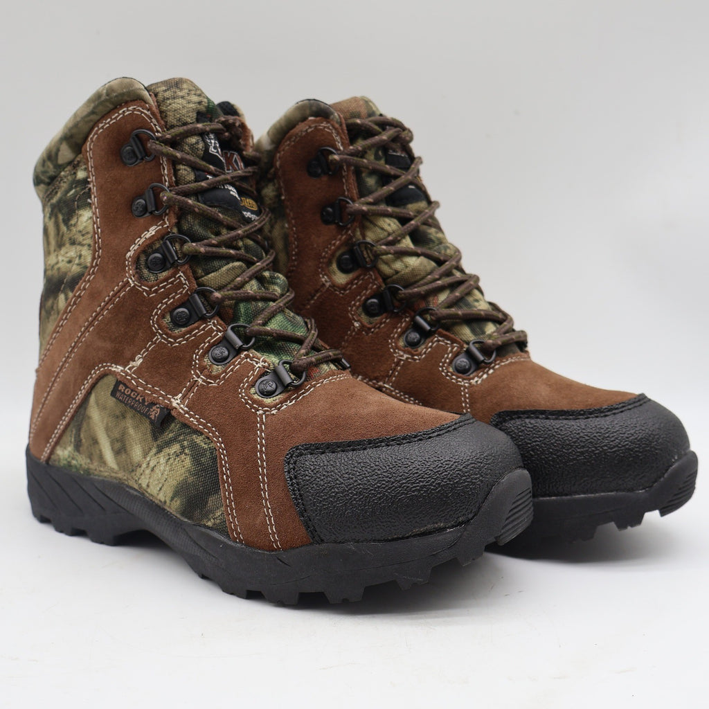 Rocky Outdoor Boots Kids 3M Brown Camo 800g Thinsulate Waterproof FQ0003710 - take2supply