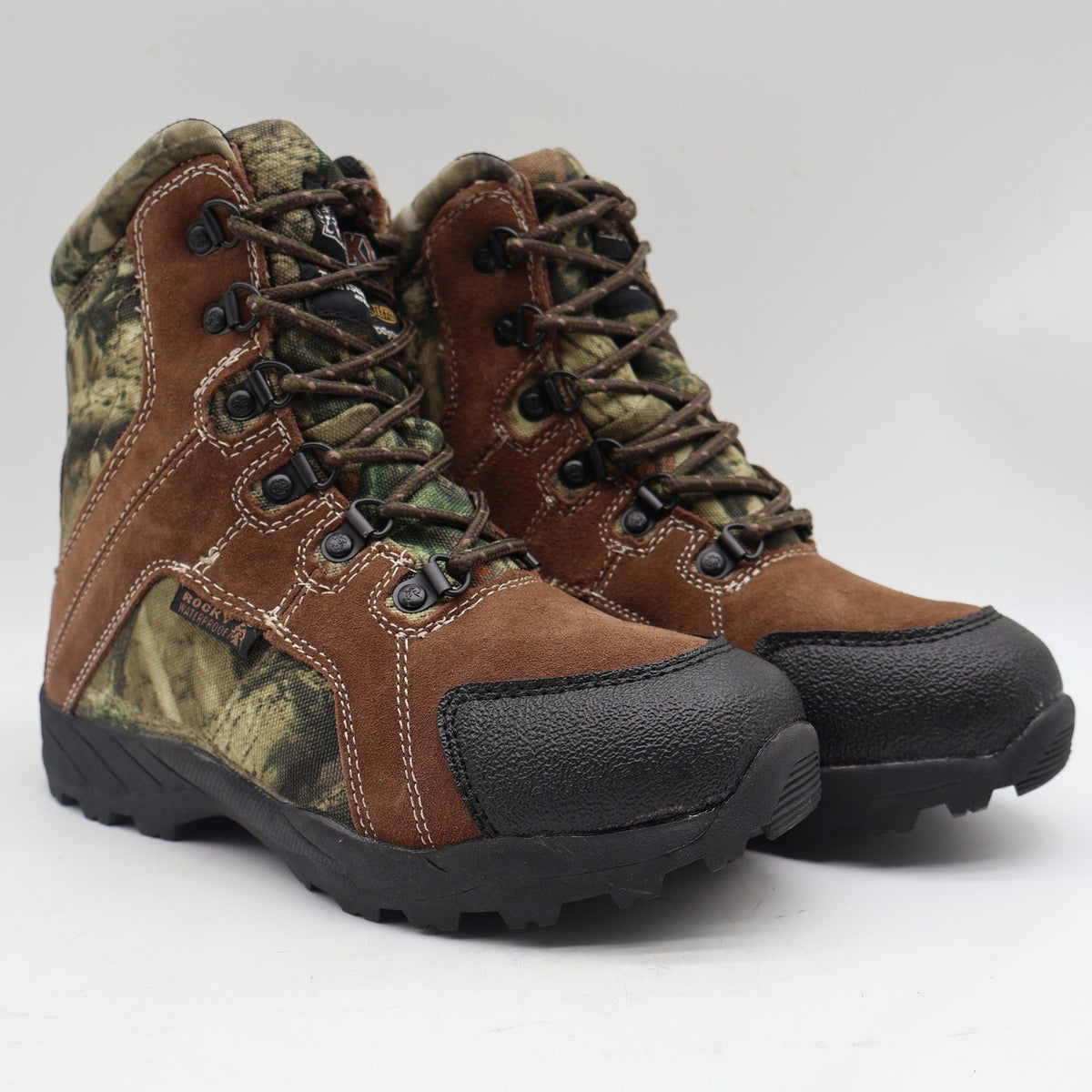 Rocky Outdoor Boots Kids 3M Brown Camo 800g Thinsulate Waterproof FQ0003710 - take2supply