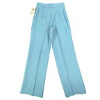 Visa Vintage 70s Stretch Trousers Womens 12 Blue Polyester Deadstock NWT - take2supply