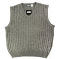 D'Avila Sweater Vest Mens XXL Gray Ribbed V-Neck Acrylic NWT C530 - take2supply