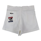 Swingster Athletic Shorts Mens L Vintage 70s White Polyester Visa Fabric USA - take2supply