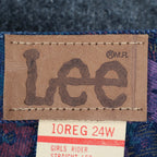 Lee Riders Girls 10 Regular Floral Jeans Straight Leg Blue USA Cotton NOS NWT - take2supply