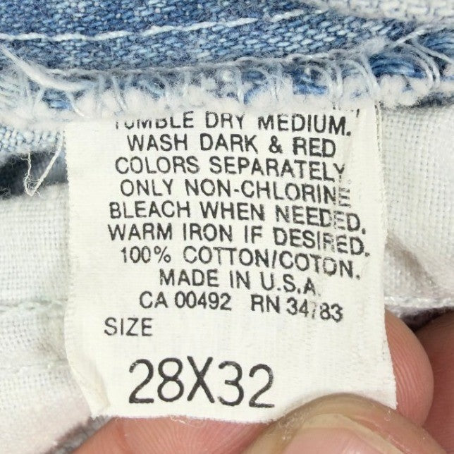 Lee Vintage 90s Easy Rider Jeans Students 28x32 Light Wash Acid Denim NWT - take2supply