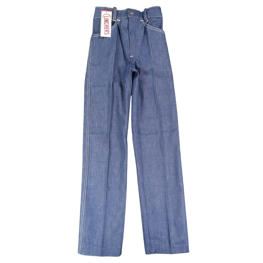 Vintage Clinchers Girls Jeans 8 Slim Blue Flare Leg Cotton USA NWT - take2supply