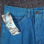 Action West Women Size 9 Vintage Stone Washed Blue Cotton Straight Leg Jeans NWT - take2supply