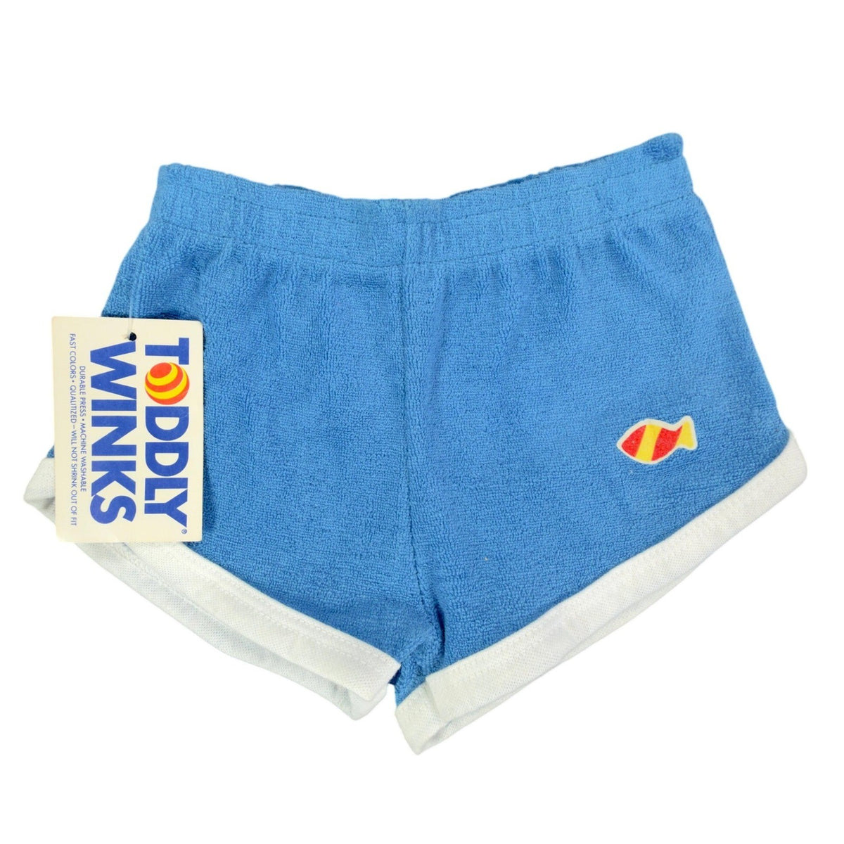 Toddy Winks Vintage 70s Terry Cloth Shorts Baby 6 MO Blue NWT USA - take2supply