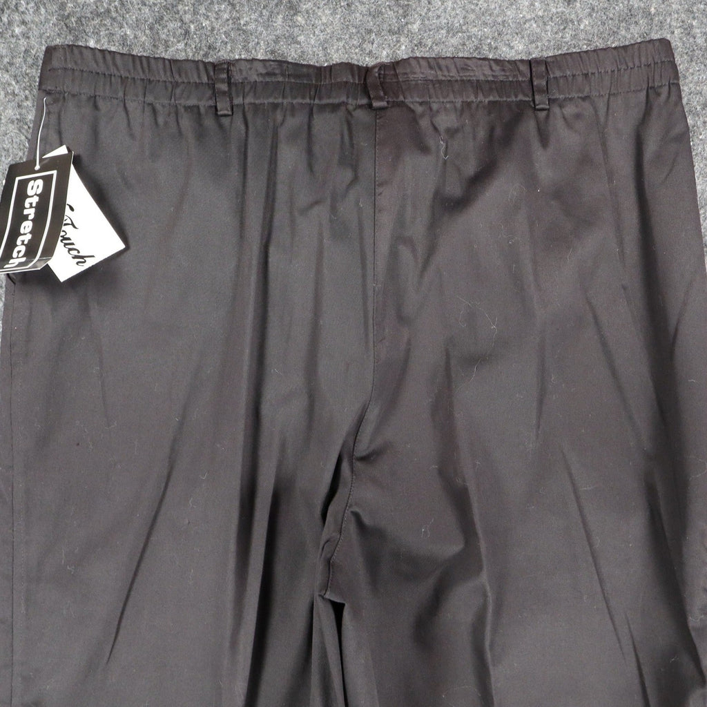 N Touch Straight Leg Pants Womens XL Black Cotton Stretch World Travel C872 - take2supply