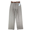 Donnkenny Pleated Trousers Womens 10 Vintage 90s Khaki Cotton Belted Chinos USA - take2supply