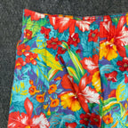 Vintage That's Me! Floral Shorts Womens 7/8 90s Hawaiian Tropical Cotton NWT USA - take2supply
