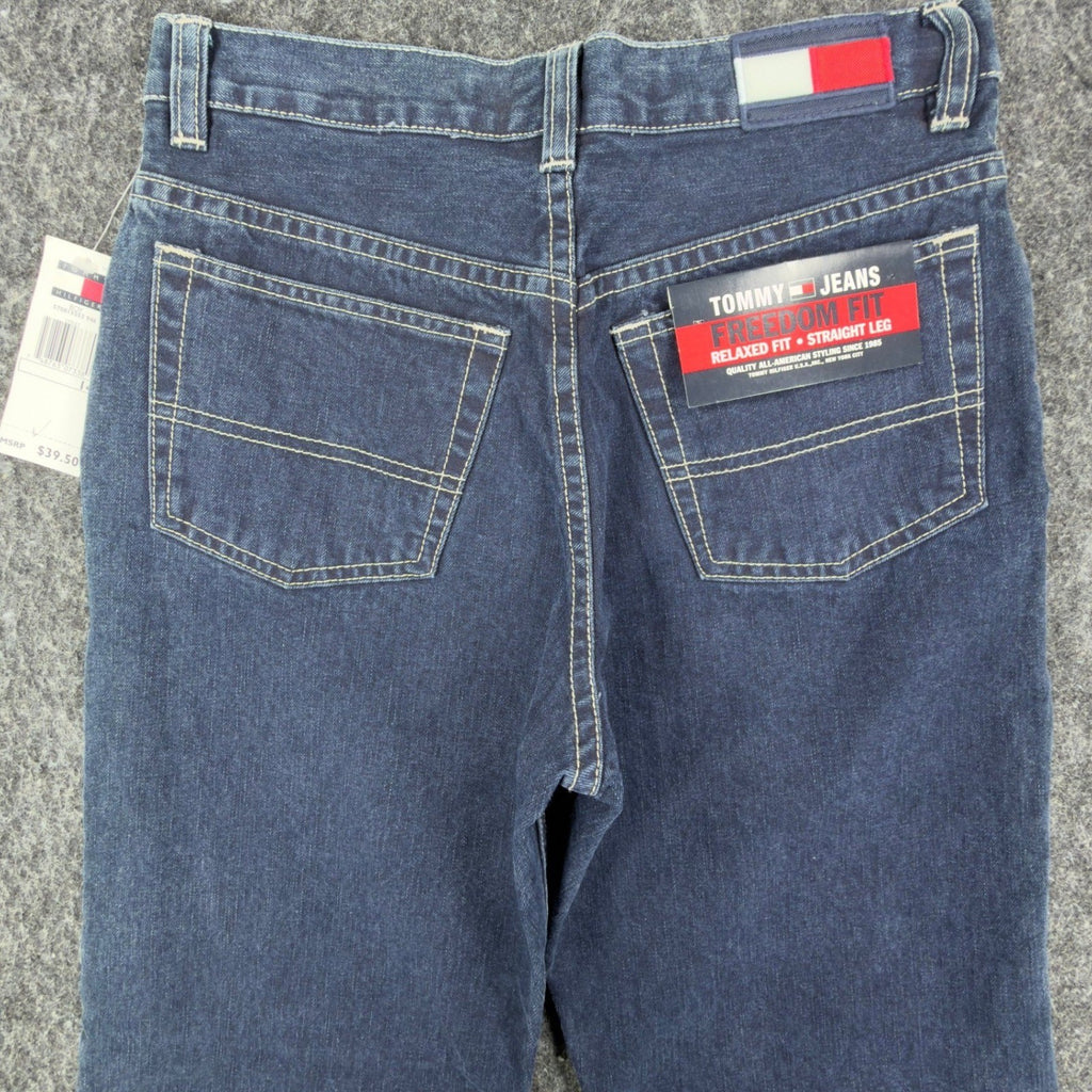 Tommy Hilfiger Y2K Freedom Fit Jeans Boy 14 Blue Cotton NWT Deadstock - take2supply