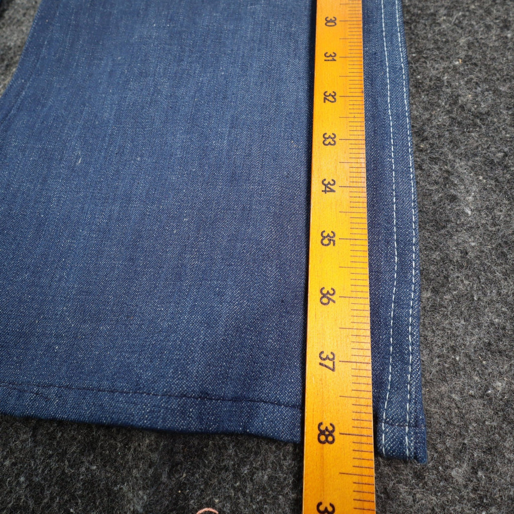 Young Maverick Vintage Boys 10 Reg Blue Flare Jeans Embroidered Pockets NWT - take2supply