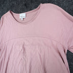 Blu Heaven Tunic Top Womens Small Mauve Pink Modal Blend High Low Babydoll Flowy - take2supply
