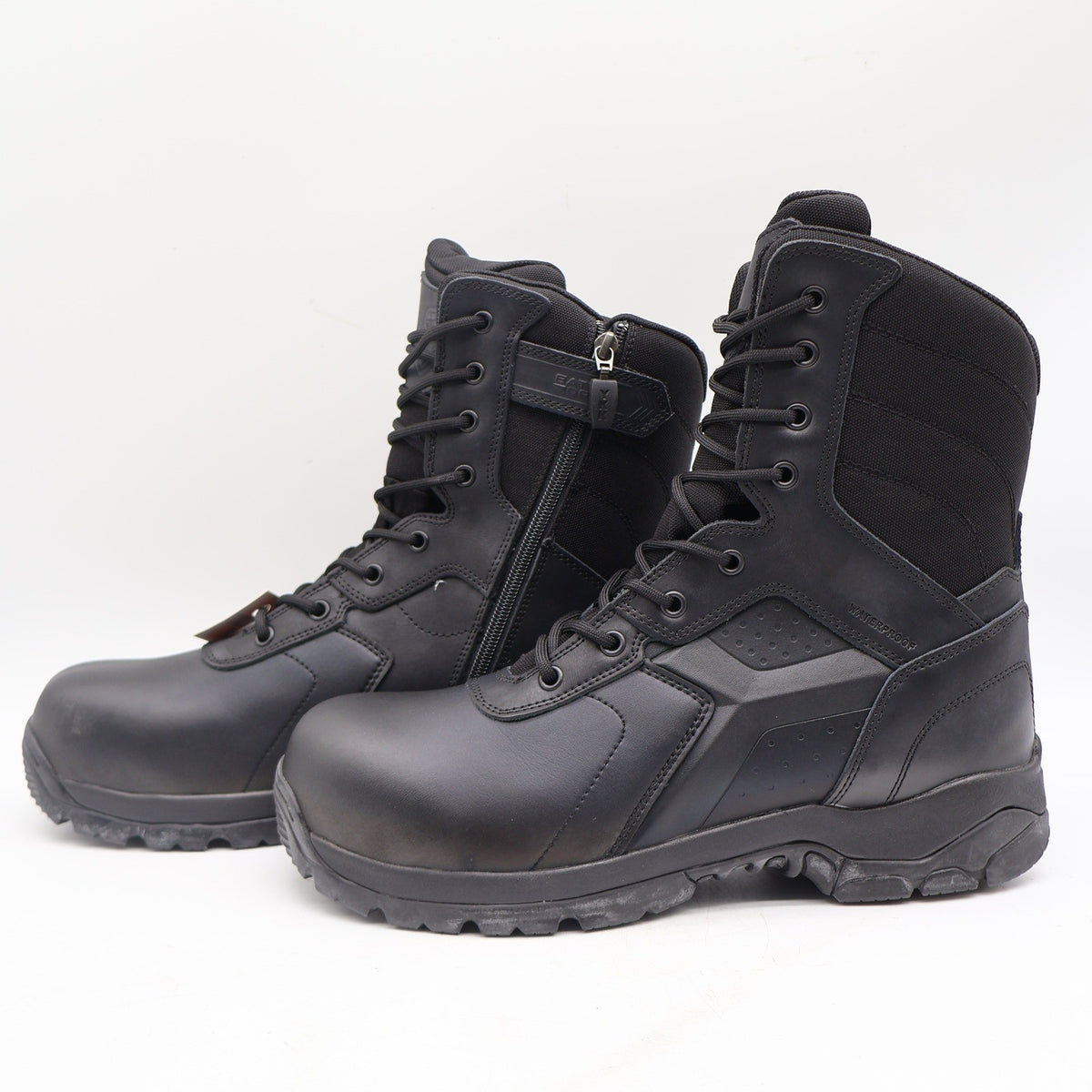 Battle Ops Tactical Boot Mens 11 8-Inch Side-Zip Waterproof Composite Toe Black - take2supply