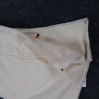 Future Collective Mini Skirt Womens 16 Cream New Textured Raw Hem Fringe - take2supply
