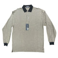 Winner Mate Vintage 90s Knit Polo Shirt Mens M Tan Black Mercerized Cotton NWT - take2supply