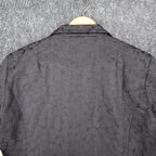 Erin London Blazer Women Size S Black Textured Jacquard Open Front Jacket New - take2supply
