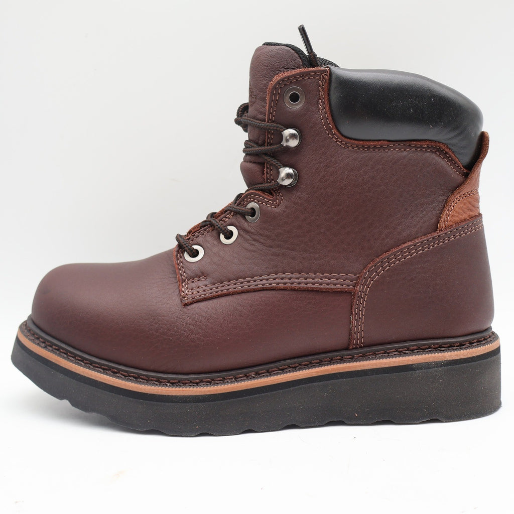 Golden Retriever Work Boots Mens 9 Waterproof Brown Leather 6" Wedge Sole 2901 - take2supply