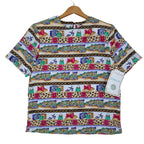 Jordan Top Womens Small Vintage 90s Novelty Print Leopard Chain Link SS NWT - take2supply