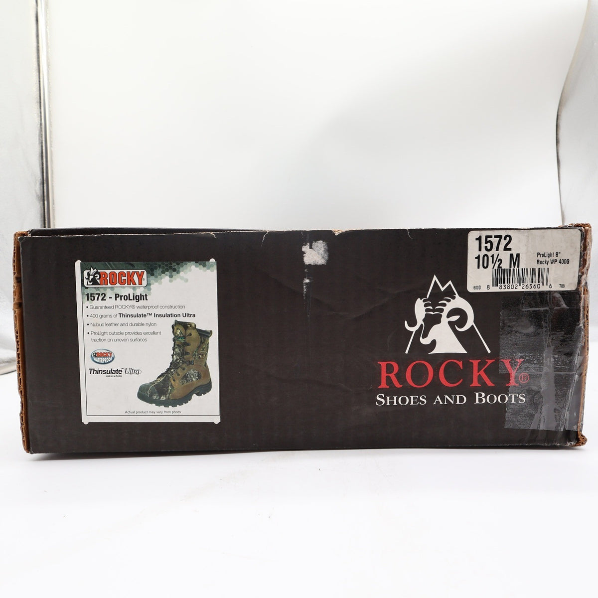 Rocky ProLight 1572 Hunting Boots Mens 10.5 M Brown Camo Waterproof NWT 400G - take2supply