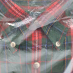 Career Club Plaid Button Down Shirt Mens XL Vintage Green Red Poly Cotton - take2supply