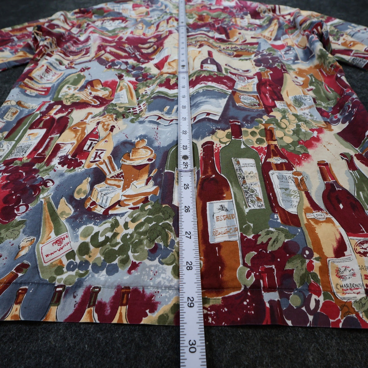 Kahala Button Up Shirt Mens Small Multicolor Excellent Wine Vineyard Print - take2supply