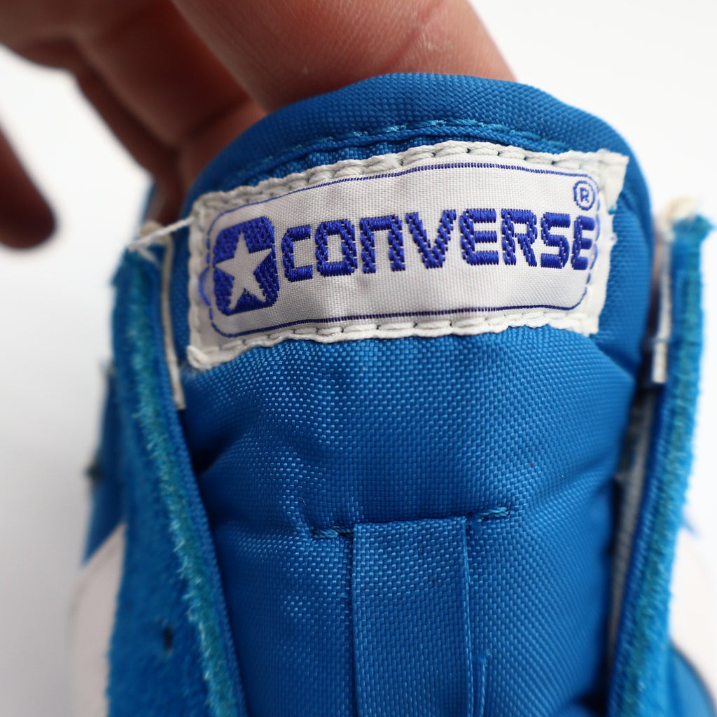 Converse Road Star Sneakers Boys Size 4 Vintage 80s Blue White Deadstock 28694 - take2supply