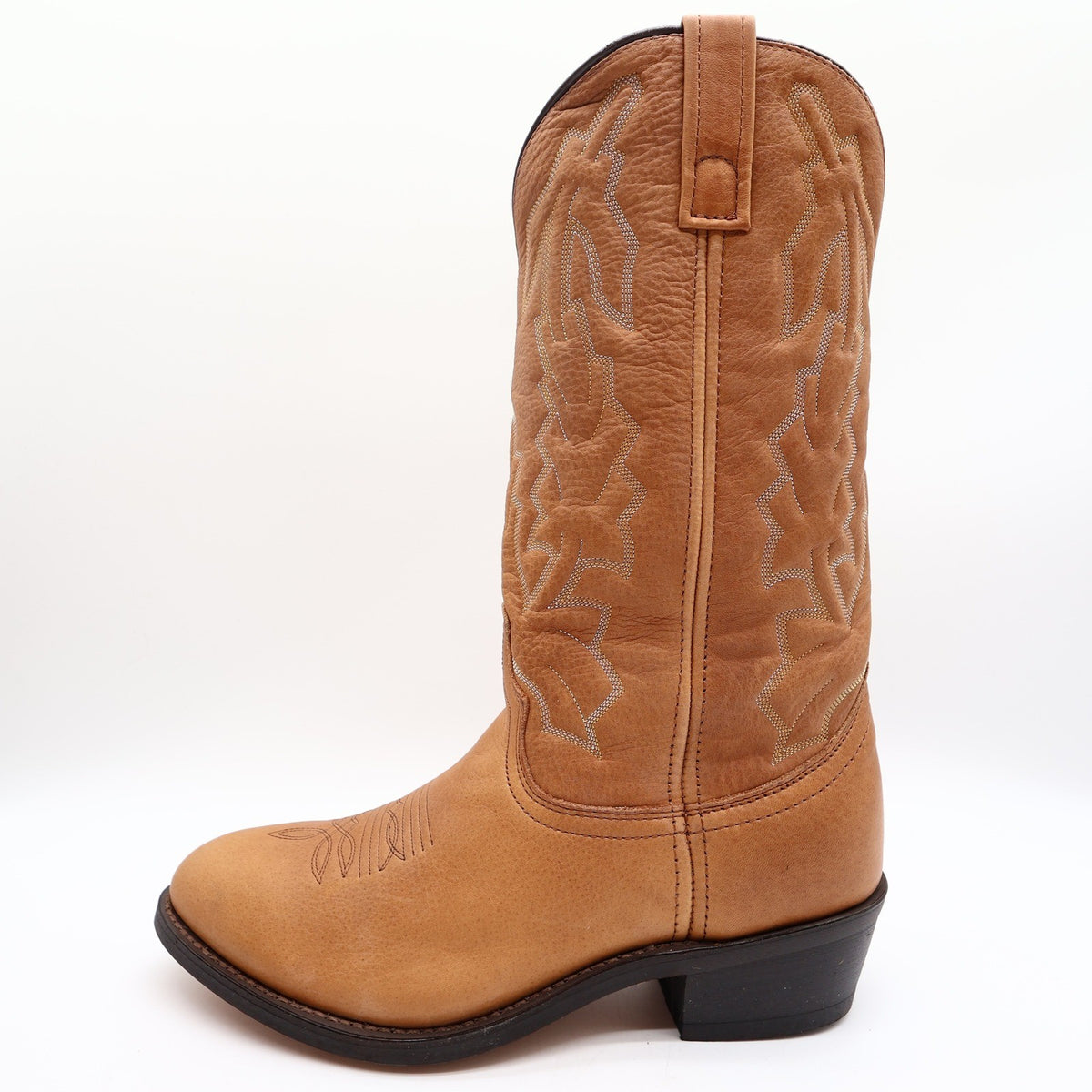 Laredo Western Cowboy Boots Mens 10 EW Leather Walnut Deertan 68372 NWT Box - take2supply