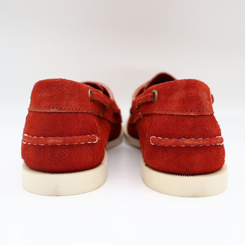Vintage Boat Shoes Mens 8 Rust Red Suede Deadstock Mexico Moccasin W54421 - take2supply