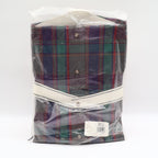 417 Van Heusen Shirt Mens XL Green Purple Red Plaid Cotton Blend New Packaged - take2supply