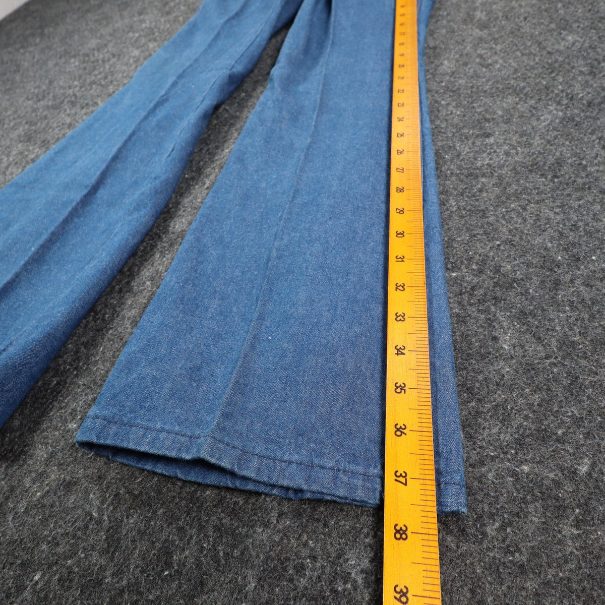 DeeCee Rappers Vintage 70s Flare Jeans Boys 14 W25 L28.5 Blue Cotton USA NWT - take2supply