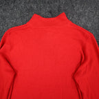 Southern Lady Mock Neck Sweater Womens Small Red Acrylic Knit Top NWT C1217 - take2supply