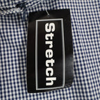 Southern Lady Pants Womens 14 Navy White Gingham Cotton Stretch Side Zip NWT NOS - take2supply