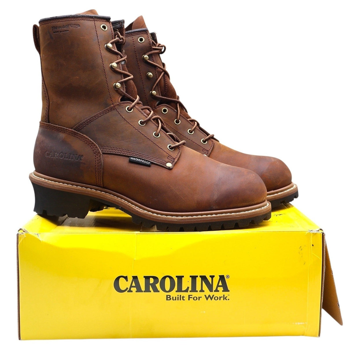 Carolina Logger Work Boots Mens 13 2E Brown Leather Waterproof EH CA4821 600g - take2supply