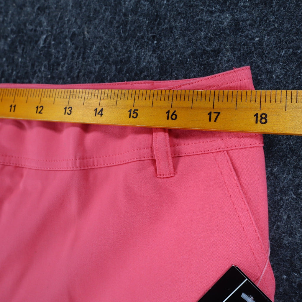 AGB Byer California Capri Pants Womens 14 Coral Cuffed Stretch NWT Deadstock - take2supply