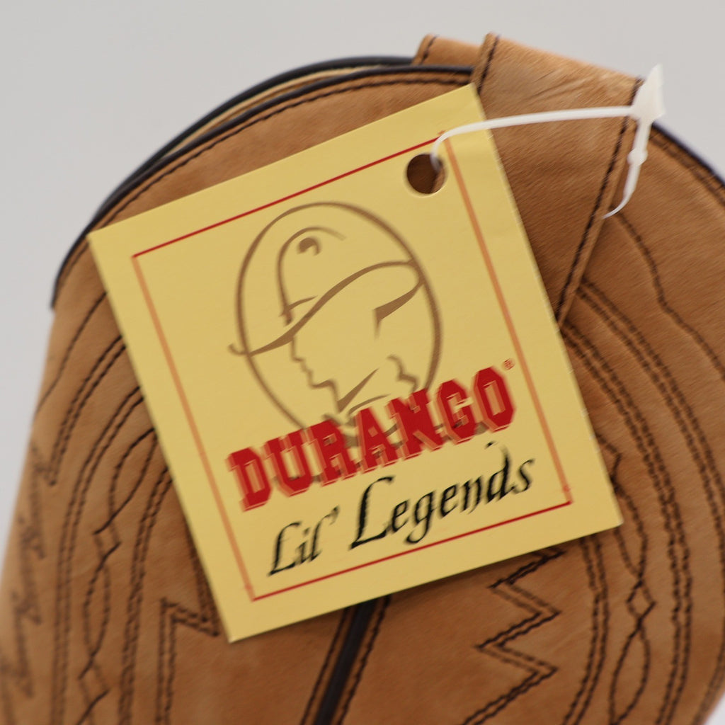 Durango Western Boots Kids Size 3 D Vintage 2004 Brown Tan Leather Lil Legends - take2supply