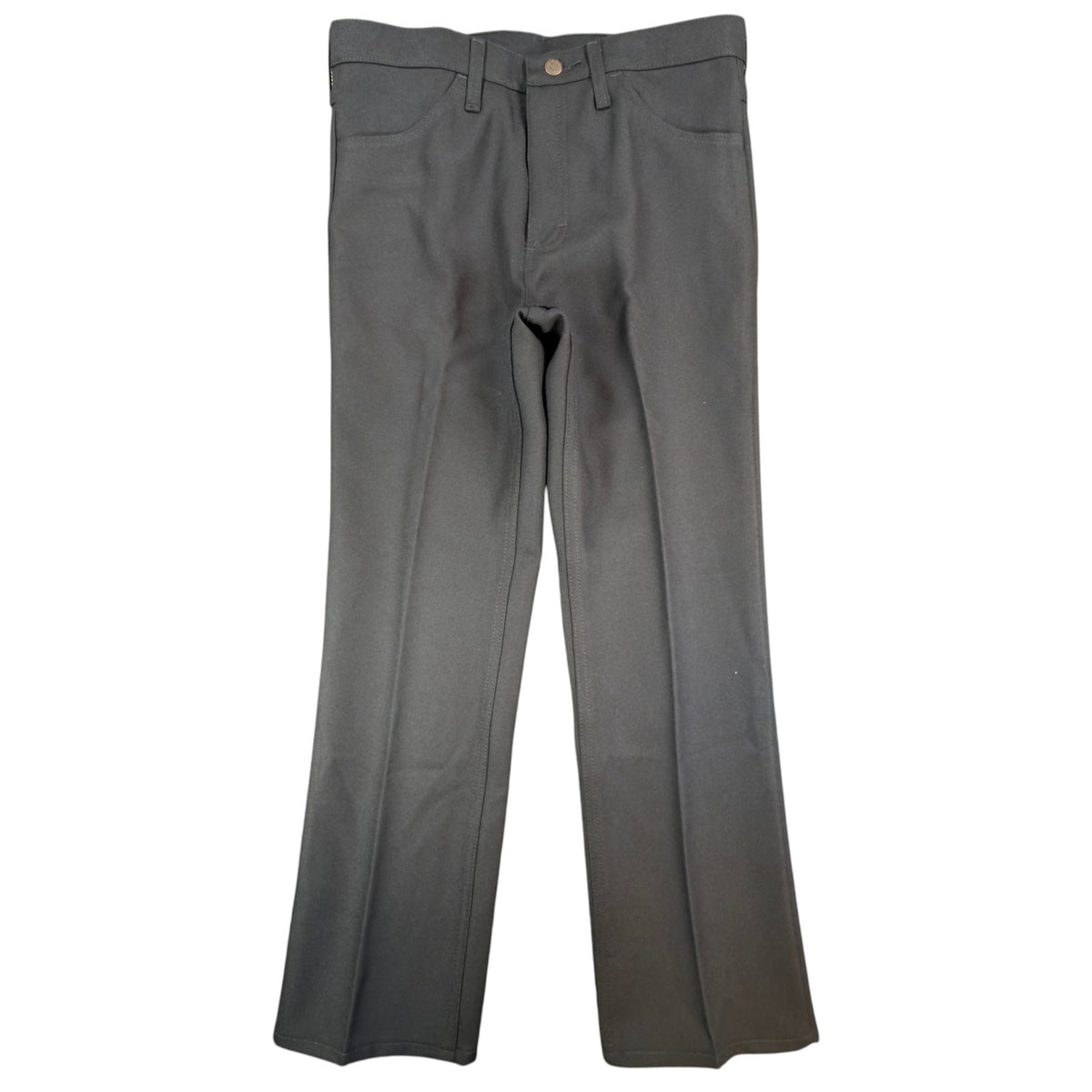 Wrangler Mens Y2K Wrancher Bootcut Dress Pants 33x30 Black Polyester NWT 82BK - take2supply