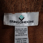 Erin London Pants Womens XL Camel Brown Pleated Straight Leg NWT NOS - take2supply