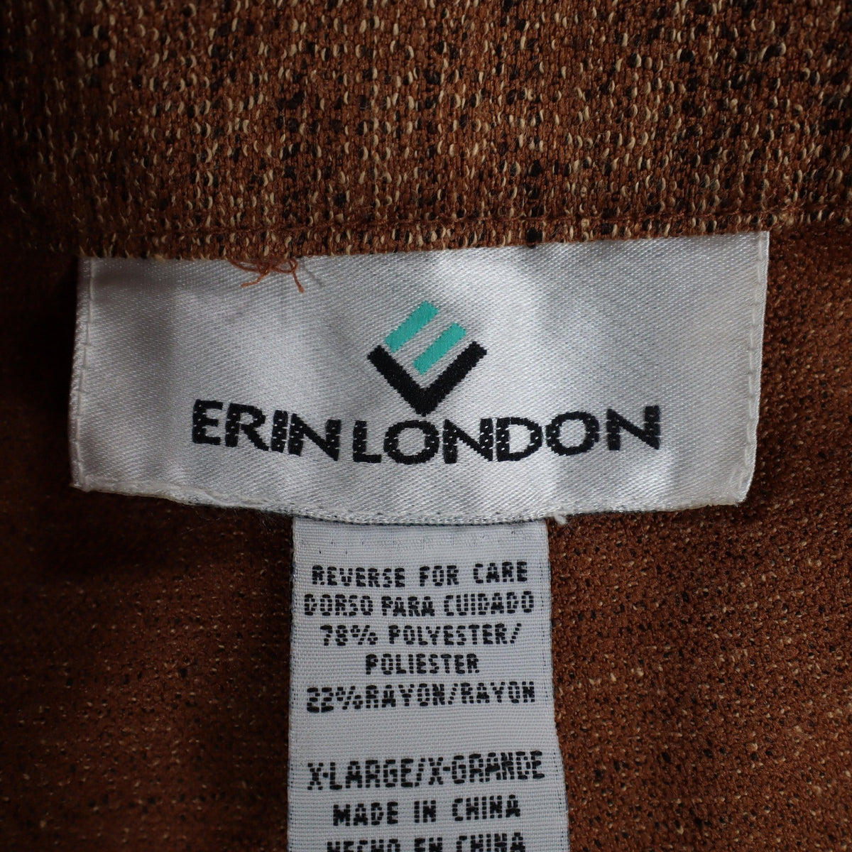 Erin London Pants Womens XL Camel Brown Pleated Straight Leg NWT NOS - take2supply