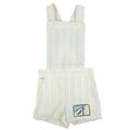 Maverick 1980s Vintage Striped Shortalls Girls 5 Pastel Multi NWT - take2supply