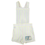 Maverick 1980s Vintage Striped Shortalls Girls 5 Pastel Multi NWT - take2supply
