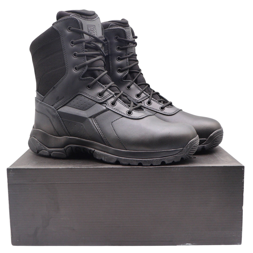 Battle Ops BOPS8001 Tactical Boot Mens 12 M/W Waterproof Side-Zip Black Leather - take2supply