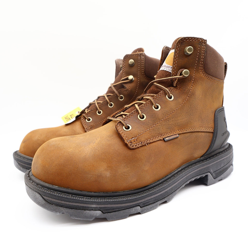 Carhartt Ironwood Work Boot Mens 10W Brown Alloy Toe Waterproof Leather NEW - take2supply