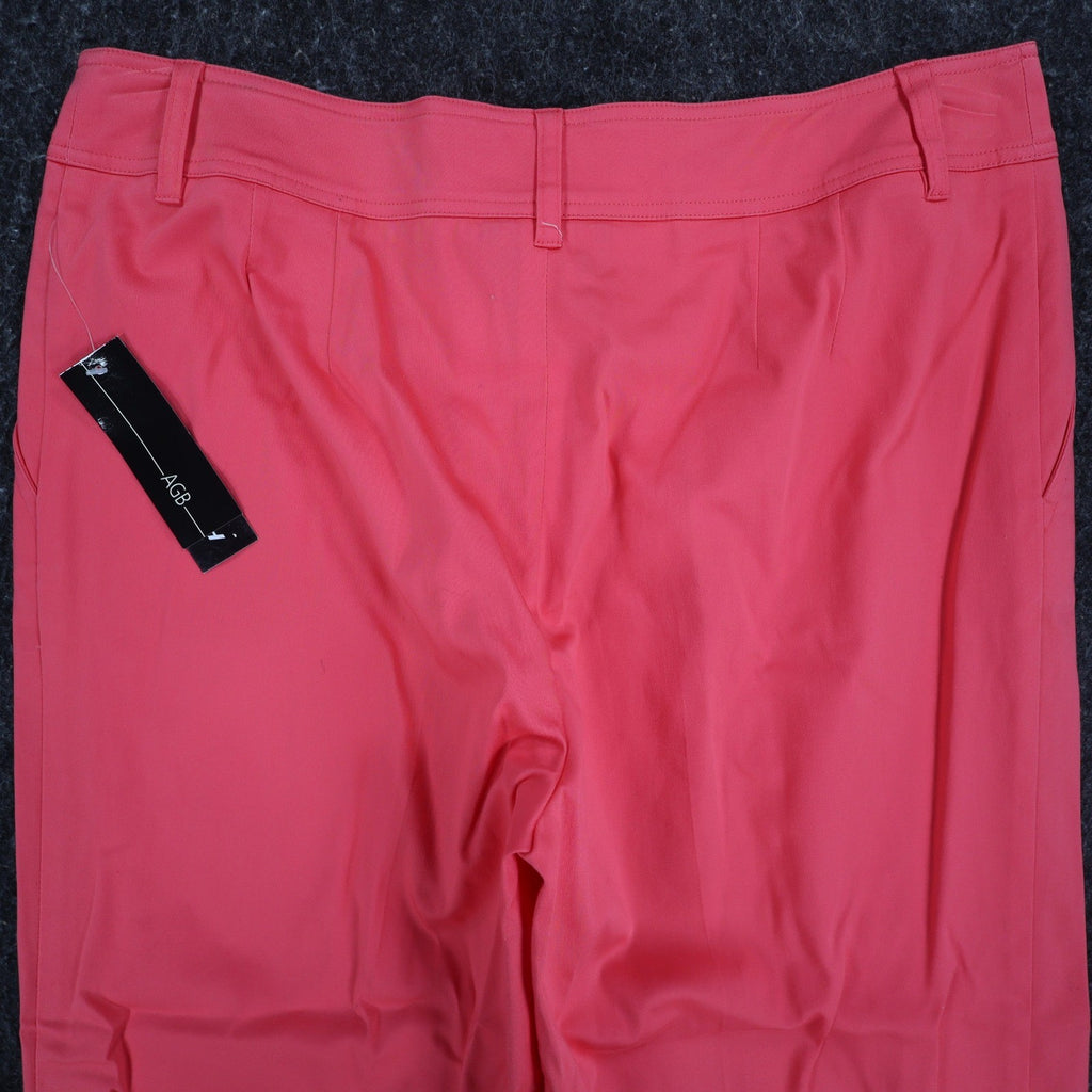 AGB Byer California Capri Pants Womens 10 Coral Cuffed Stretch NWT Deadstock - take2supply