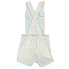 Maverick 1980s Vintage Striped Shortalls Girls 5 Pastel Multi NWT - take2supply