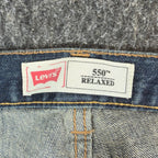 Levis 550 Relaxed Fit Jeans Boys Size 14 Husky 33x28 Blue Denim NWT - take2supply