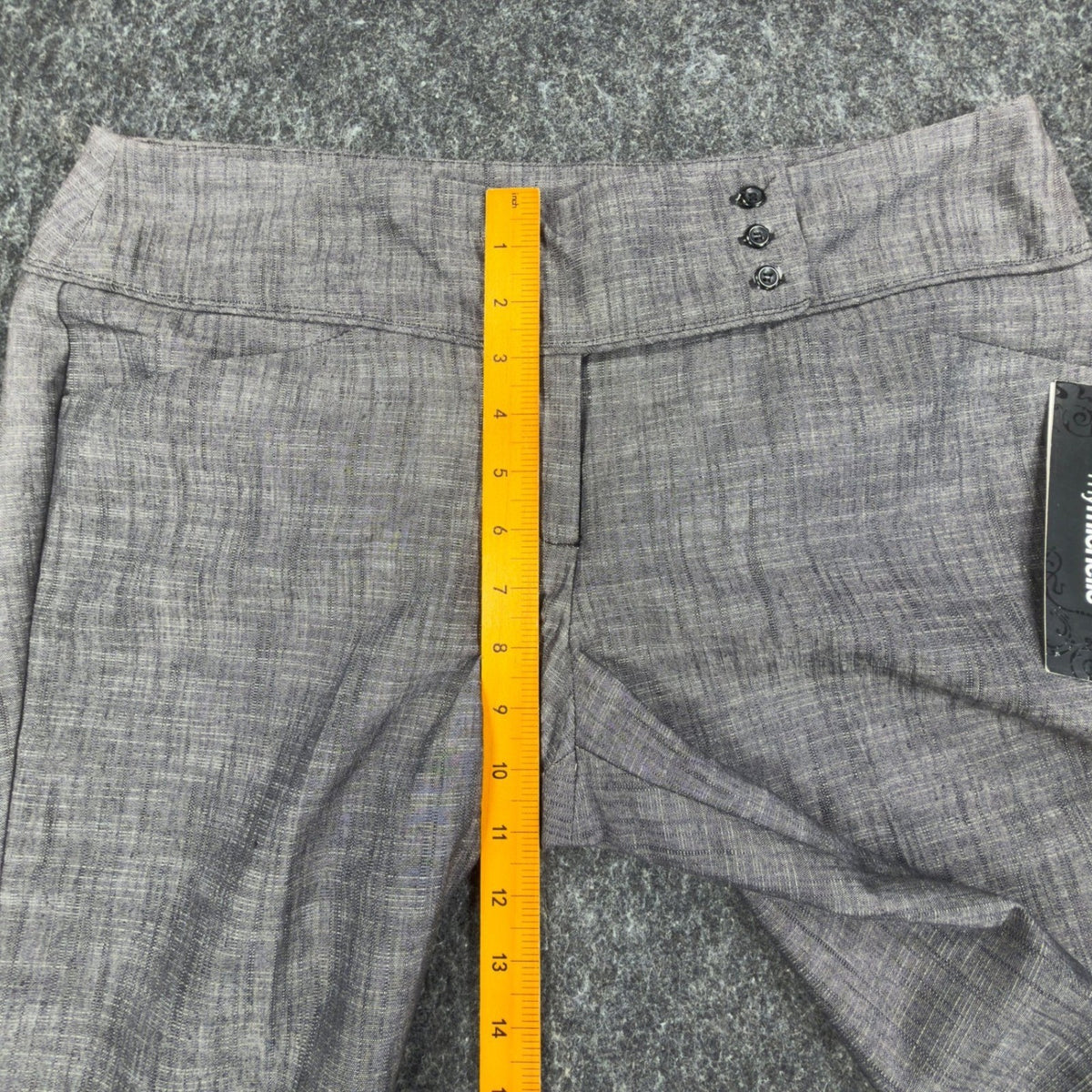 my michelle Y2K Dress Pants Juniors 13 Gray Cotton Blend Wide Leg NWT - take2supply