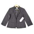 Erin London Blazer Women Size S Black Textured Jacquard Open Front Jacket New - take2supply