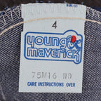 Young Maverick Boot Jean Kids 4 Vintage 70s Blue Denim Deadstock USA 75M16WD - take2supply