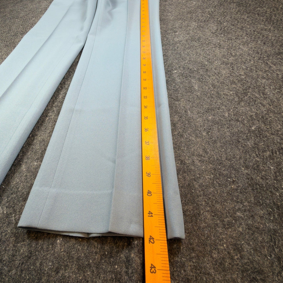 Dee Cee 70s Dress Pants Mens 31x32 Light Blue Stretch Polyester Vintage NEW - take2supply
